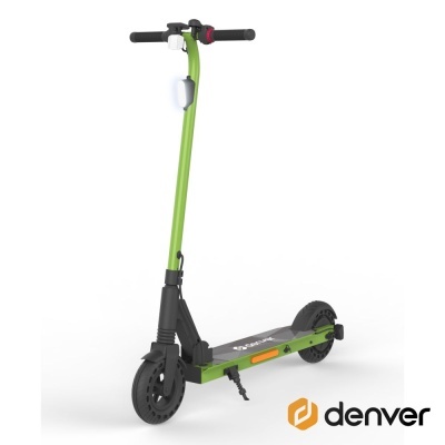 Patinete elétrico verde e preto da marca Denver