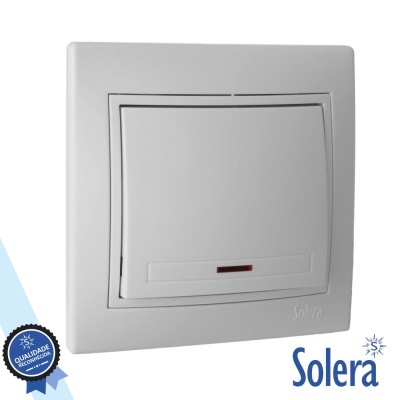 INTERRUPTOR PAREDE ENCASTRAR 10A 250V SOLERA