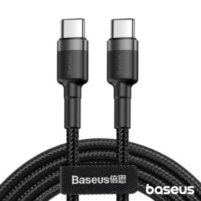 Cabo USB-C PD Macho P USB-C PD 3A 2m Preto Cafule BASEUS