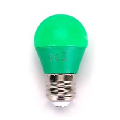 Lâmpada E27 4W= 30W 230V LED Verde