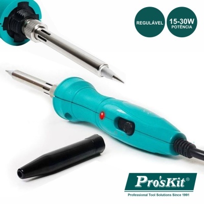 FERRO DE SOLDAR 15W-30W C RESISTÊNCIA EM CERÂMICA PROSKIT