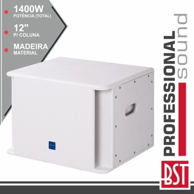 GRAVE SUBWOOFER COMPACTO 12" 1400Wmáx MADEIRA BST