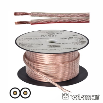 CABO COLUNA 2X1.50MM TRANSPARENTE PARALELO VELLEMAN