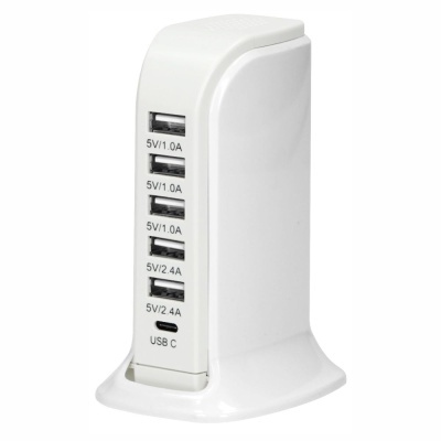 Carregador de Mesa C 5x USB-A 1x USB-C 30W VIRONE