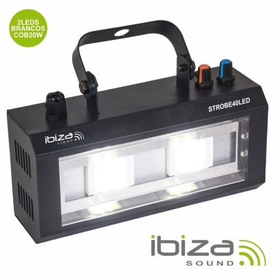ESTROBOSCÓPIO C 2 LEDS COB 20W IBIZA