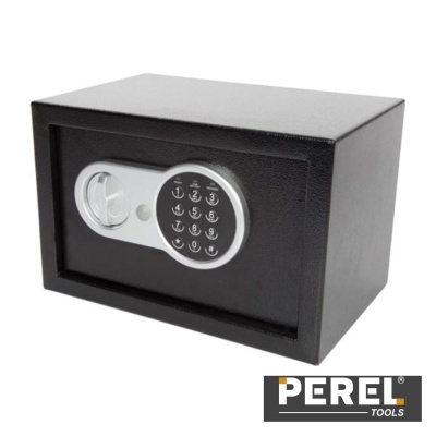 Cofre Eletrónico Aço - 20 x 31 x 20cm PEREL