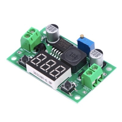 Módulo Conversor De Tensão DC LM2596A C Voltímetro Digital