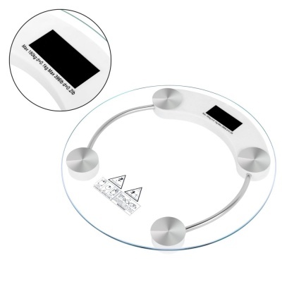 Balança Wc 150kg Digital Vidro Transparente