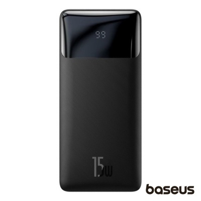 Powerbank 30000mAh PD QC 15W 4x USB Preto BASEUS