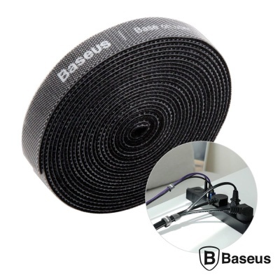 Velcro P Organização de Cabos 3m Preto BASEUS