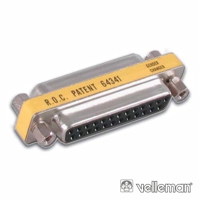 FICHA ADAPTADORA D FÊMEA 25P  FÊMEA  25P VELLEMAN