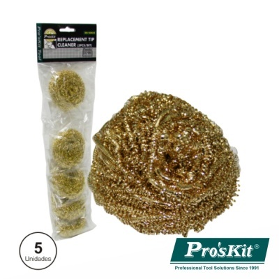 ESFREGÃO P LIMPEZA PONTAS FERROS SOLDAR 5X PROSKIT