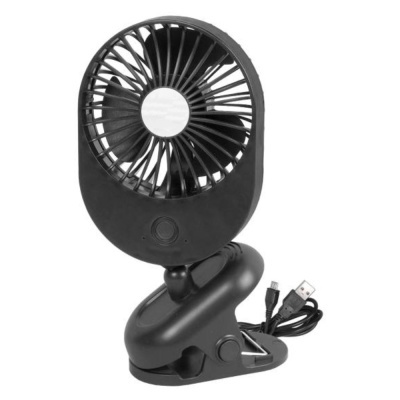 Ventoinha De Secretária USB 5V C Mola Preto