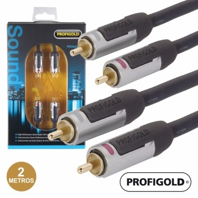 Cabo áudio RCA PROFIGOLD 2 metros