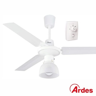 Ventoinha de Teto 65W 120cm C Controlador E Luz ARDES