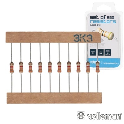 KIT DE 610 RESISTÊNCIAS 14W VELLEMAN