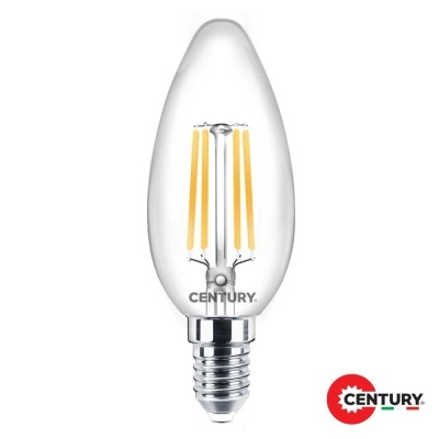 Lâmpada LED E14 Vela Filamento 6W 230V 2700K 806lm