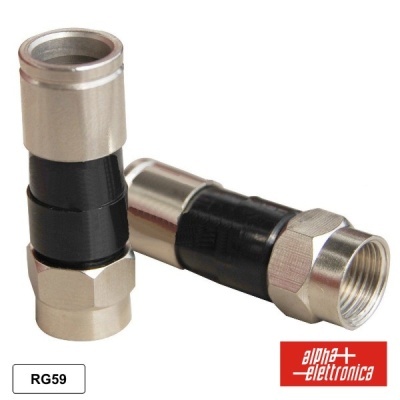 FICHA F MACHO COMPRESSÃO P CABO RG56 RG59