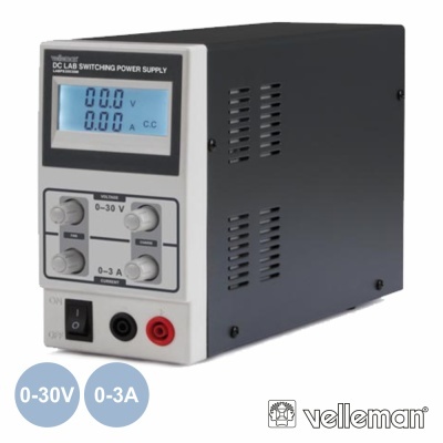FONTE DE ALIMENTAÇÃO DIGITAL 0-30V  0-3A VELLEMAN