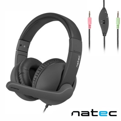 Auscultadores Stereo C Microfone NATEC