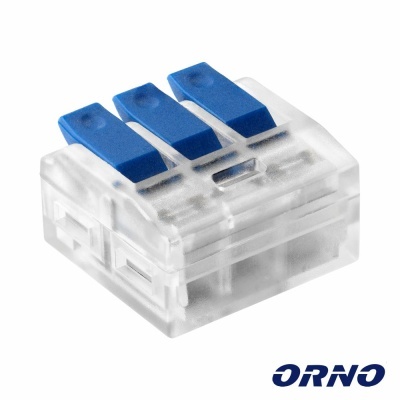 Ligador Rápido C Patilha 3 Condutores 0.75-4mm² 6x ORNO