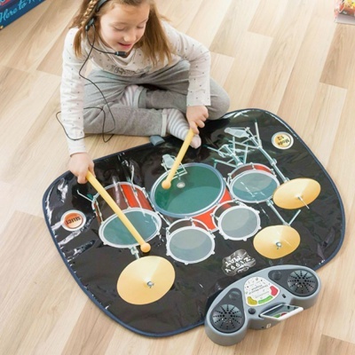 TAPETE BATERIA MUSICAL 2 MODOS 8 MELODIAS A PILHAS