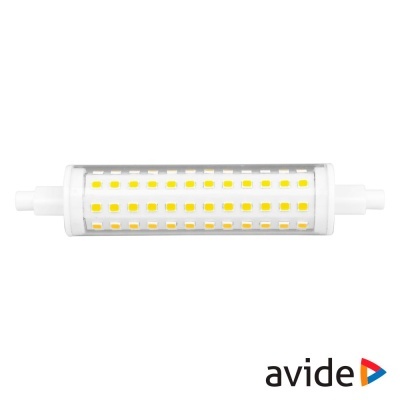 Lâmpada LED R7S com múltiplos LEDs amarelos visíveis