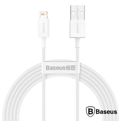 Cabo USB-A Macho  Lightning 2m Branco Superior BASEUS