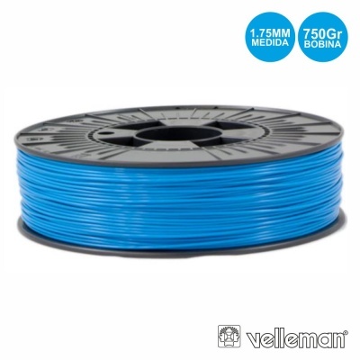 ROLO DE FILAMENTO P IMPRESSÃO 3D 1.75MM 750G AZUL CLARO