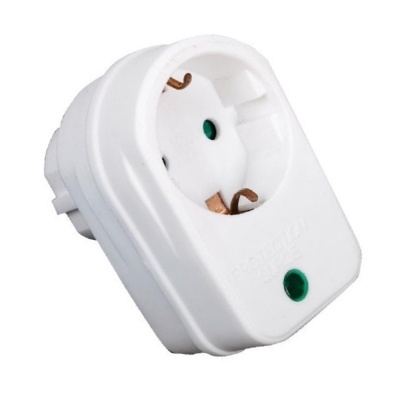 Tomada Elétrica c 1 Saída e Filtro Picos Branco