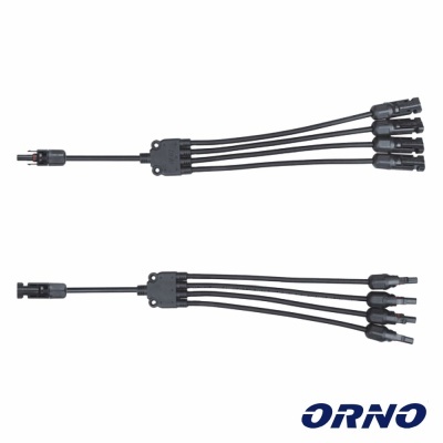 Conjunto de Adaptadores Em Y P Fichas Solares 4xMC4 ORNO