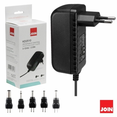 ALIMENTADOR COMPACTO COMUTADO 3-12V 2.25A 27W JOIN