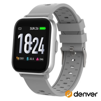 SmartWatch Multifunções P Android iOS Cinza DENVER