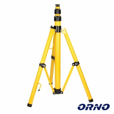 Tripé amarelo com detalhes em preto e marca ORNO