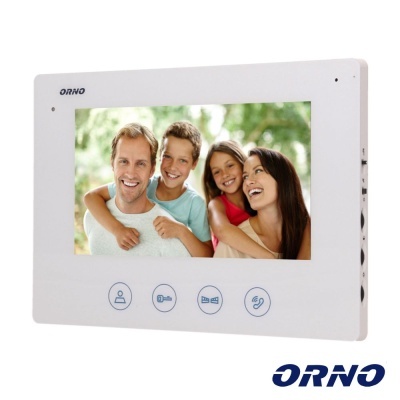 Monitor P Vídeo Porteiro 7" Branco CERES ORNO