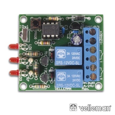 KIT RECEPTOR IR DE 2 CANAIS VELLEMAN