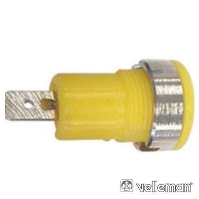 BORNE TERMINAL 4MM AMARELO VELLEMAN