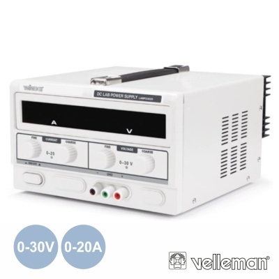 FONTE DE ALIMENTAÇÃO DIGITAL 0-30V  0-20A VELLEMAN