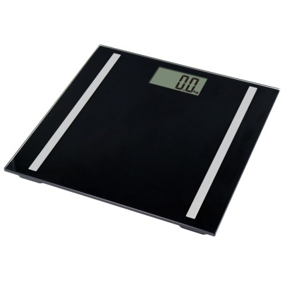 Balança Wc 150kg Digital Vidro Preta