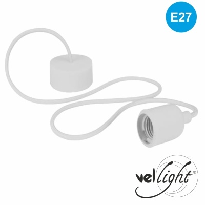 Cabo de extensão de interruptor para lâmpada E27 branco da marca velight