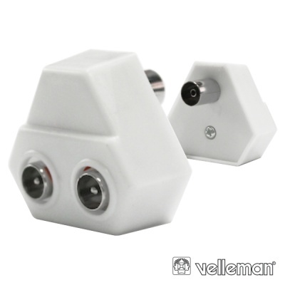 SPLITTER PLÁSTICO 1 FÊMEA  2 X MACHOS