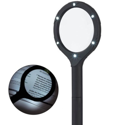 Lupa de Leitura 3.5x C 6 LEDS