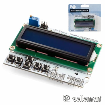 MÓDULO LCD E TECLADO P ARDUINO VELLEMAN