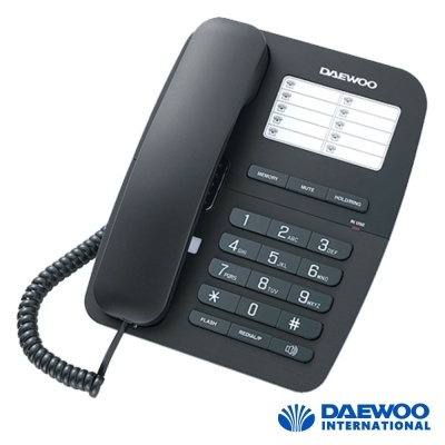 TELEFONE MESA ANALÓGICO C MÃOS LIVRES PRETO DAEWOO