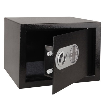 Cofre Eletrónico Aço 35x25x25cm Cinzento