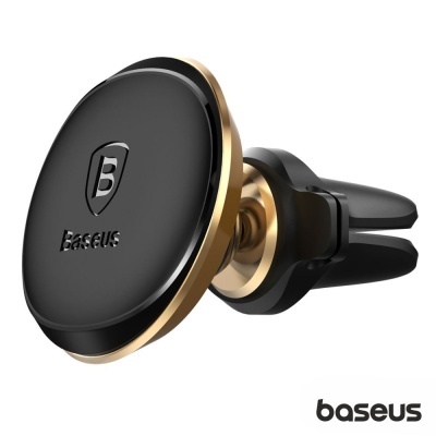 SUPORTE TELEMÓVEL MAGNÉTICO C PORTA CABOS DOURADO BASEUS