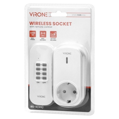 Tomada Elétrica C Comando S Fios VIRONE