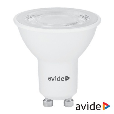 Lâmpada LED branca avide com base GU10 e topo translúcido
