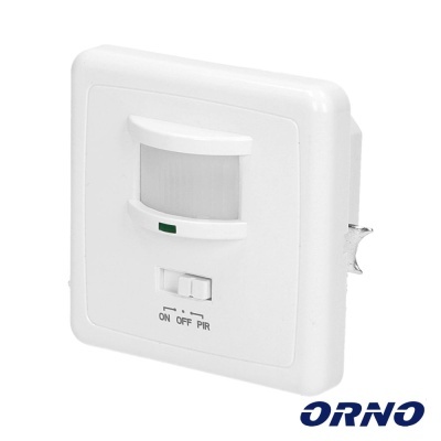Detetor de Movimentos PIR P Encastrar Branco ORNO