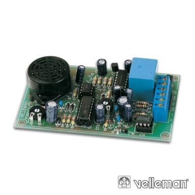 Placa eletrónica Velleman com componentes diversos e altifalante